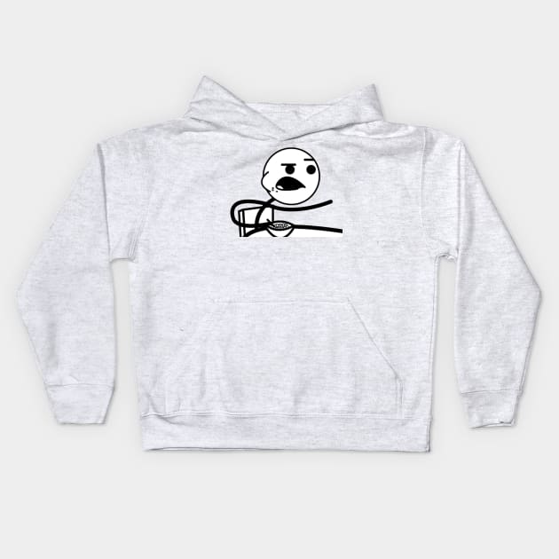 Cereal Guy Meme Kids Hoodie by FlashmanBiscuit